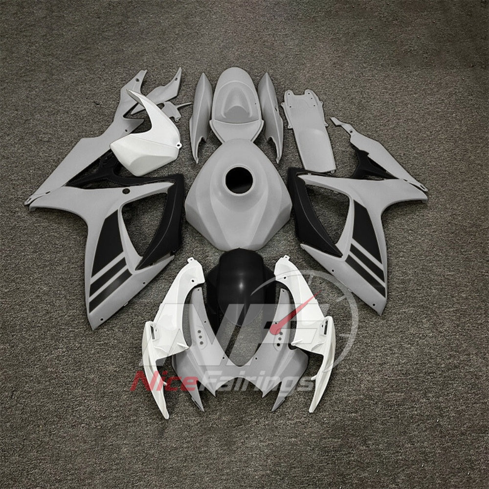 For Suzuki GSXR600 GSXR750 K6 2006-2007 ABS Fairing Kit Gray Blue Painted Bodywork | NiceFairings - paint design NO.4 option image