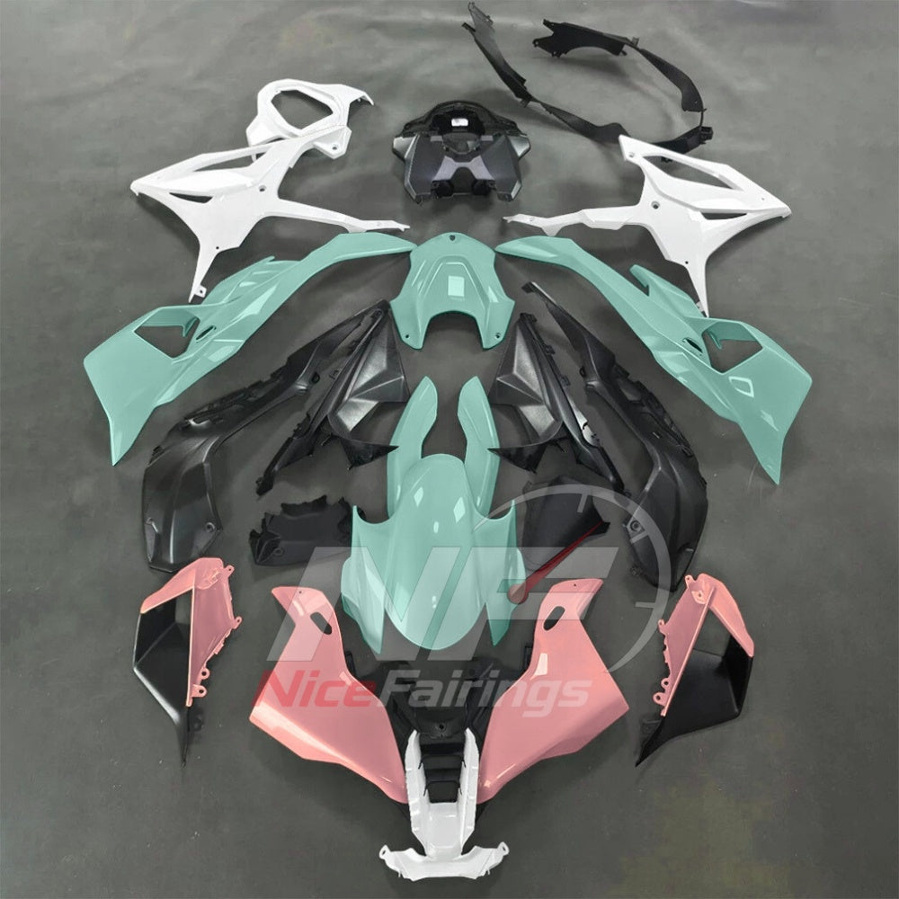 For BMW S1000RR 2025-2026 Orange Black ABS Fairing Kit with Painted Bodywork and Replacement Panels | NiceFairings - paint design NO.7 option image