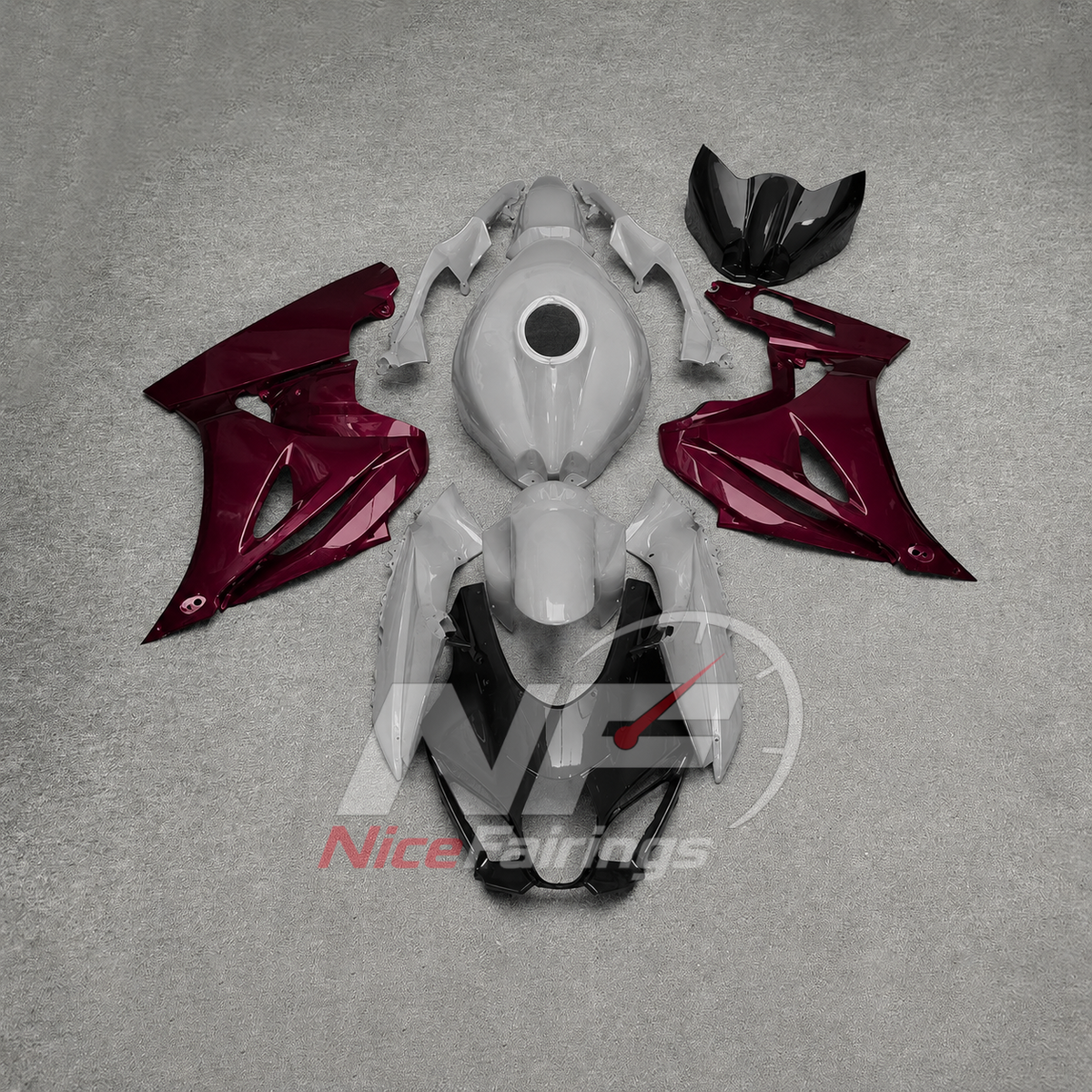 For Suzuki GSXR1000 K17 17-26 ABS Body Kit Pink Black Street Track Fairings | NiceFairings - main product image