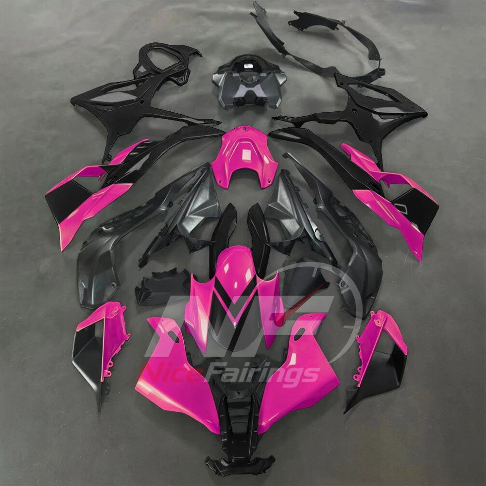 For BMW S1000RR 2025-2026 Red Black Sportbike Fairing Set with Custom Painted Plastics | NiceFairings - paint design NO.8 option image