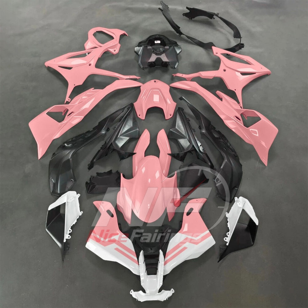 For BMW S1000RR 2025-2026 Red Black ABS Body Kit with Street and Track Fairing Panels | NiceFairings - paint design NO.3 option image