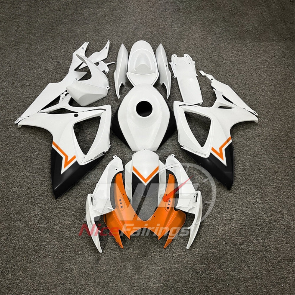 For Suzuki GSXR600 GSXR750 K6 2006-2007 Motorcycle Fairing Kit Black Gray Body Panels | NiceFairings - paint design NO.4 option image