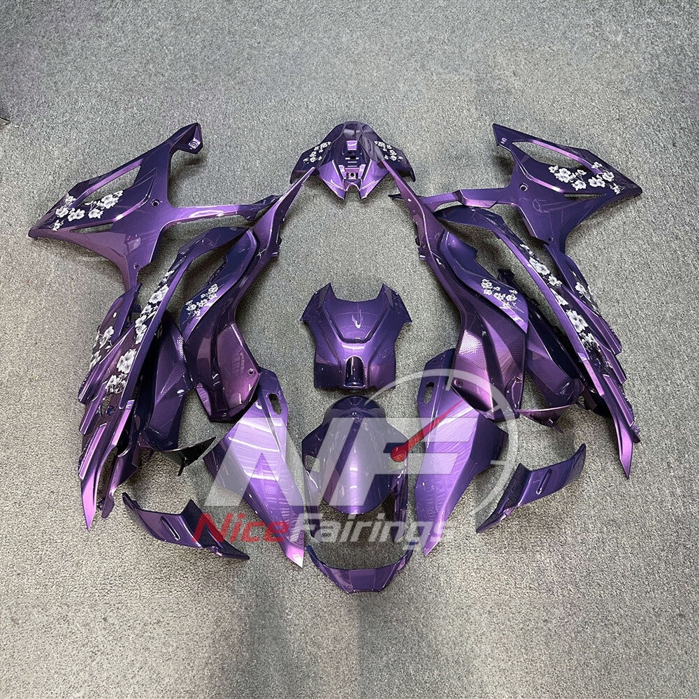For BMW S1000RR 2023-2024 Blue Black Motorcycle Fairing Kit with Aftermarket Body Panels | NiceFairings - paint design NO.4 option image