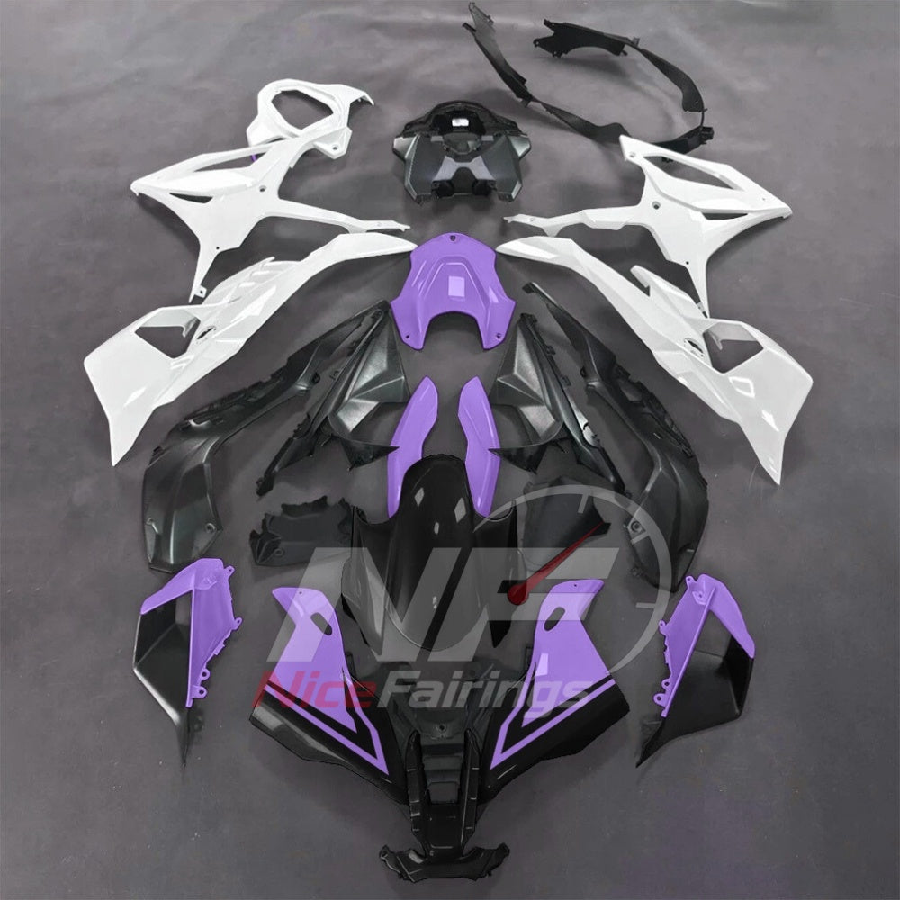 For BMW S1000RR 2025-2026 Green Black Motorcycle Fairing Kit with Aftermarket Body Panels | NiceFairings - paint design NO.9 option image