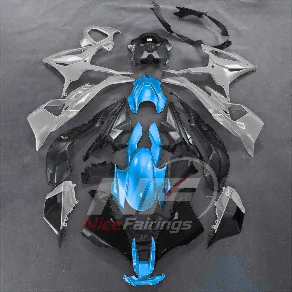 For BMW S1000RR 2025-2026 Red Black Sportbike Fairing Set with Custom Painted Plastics | NiceFairings - paint design NO.6 option image