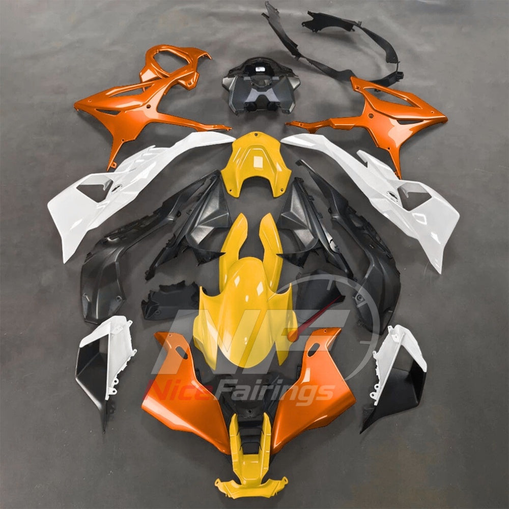 For BMW S1000RR 2025-2026 Orange Black Sportbike Fairing Set with Custom Painted Plastics | NiceFairings - main product image