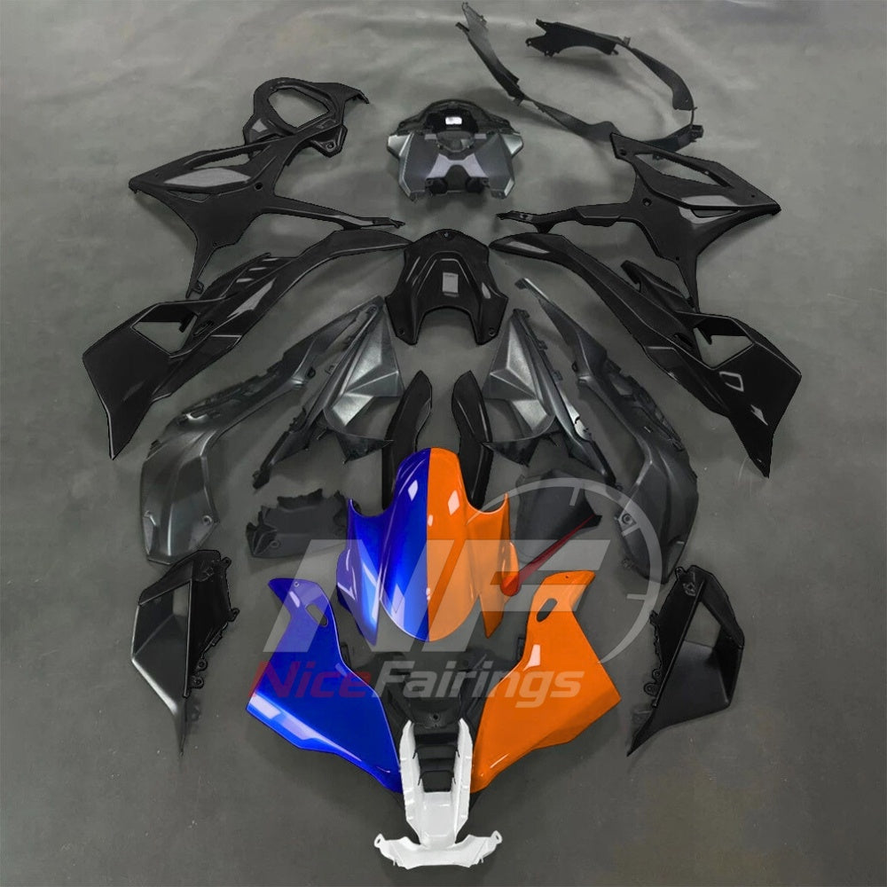 For BMW S1000RR 2025-2026 Blue Black Painted ABS Fairings with Complete Replacement Bodywork | NiceFairings - paint design NO.9 option image