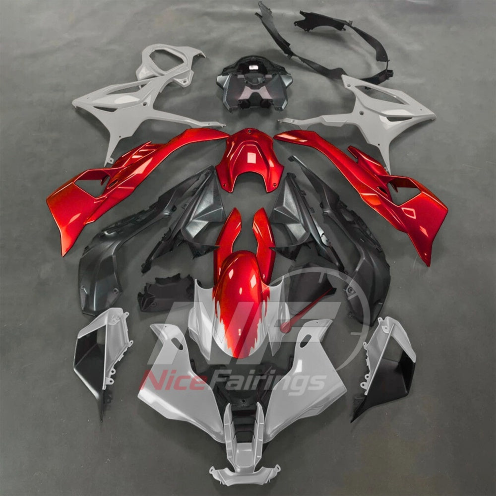 For BMW S1000RR 2025-2026 Green Black Motorcycle Fairing Kit with Aftermarket Body Panels | NiceFairings - paint design NO.6 option image