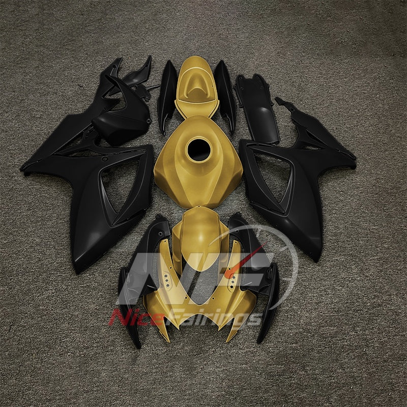 For Suzuki GSXR600 GSXR750 K6 2006-2007 Painted ABS Fairings Black Gray Complete Bodywork | NiceFairings - paint design NO.9 option image