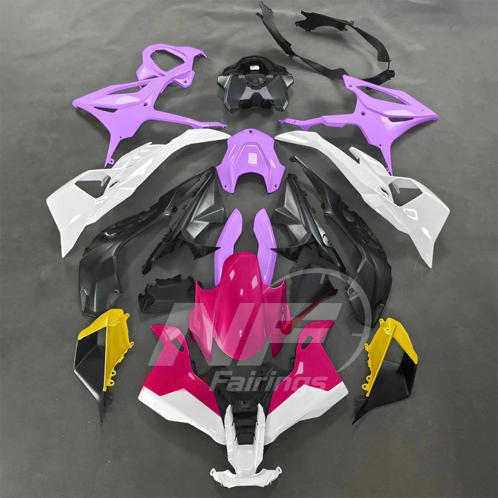 For BMW S1000RR 2025-2026 Blue Black Painted ABS Fairings with Complete Replacement Bodywork | NiceFairings - paint design NO.3 option image