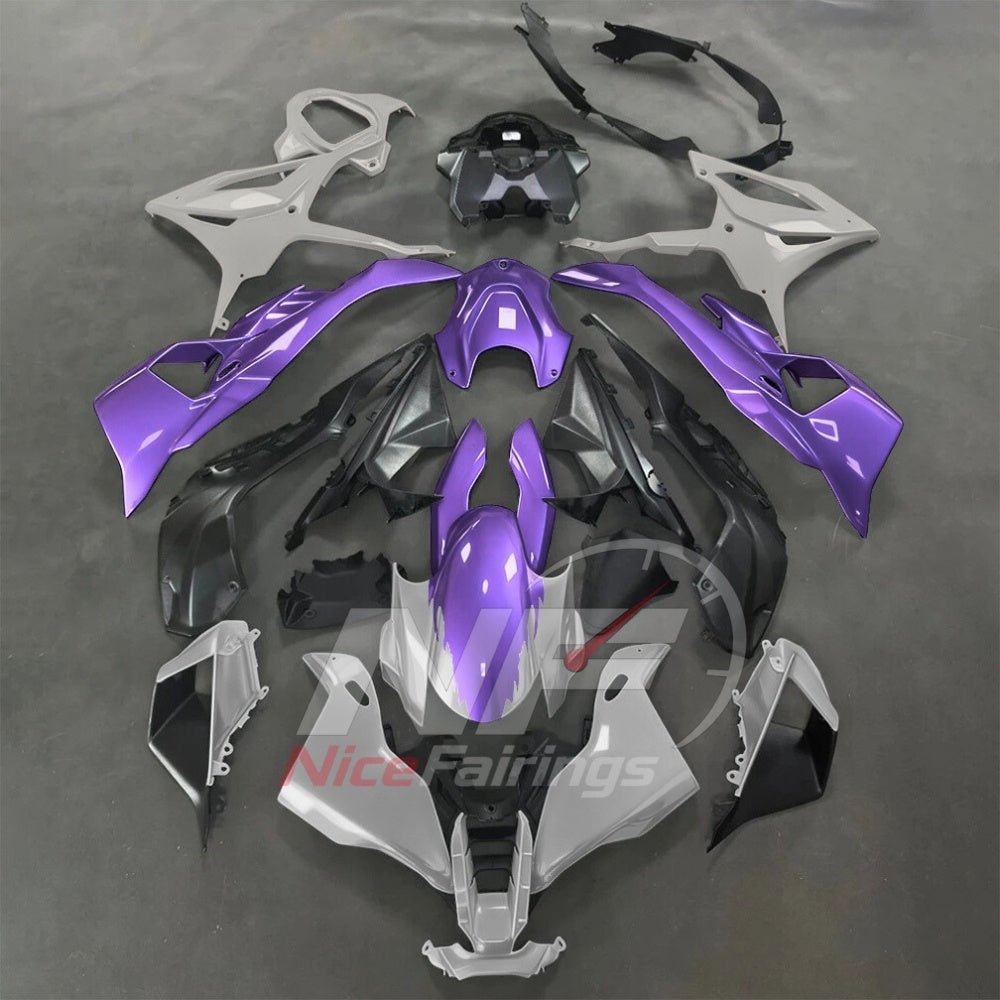 For BMW S1000RR 2025-2026 Green Black Motorcycle Fairing Kit with Aftermarket Body Panels | NiceFairings - paint design NO.9 option image