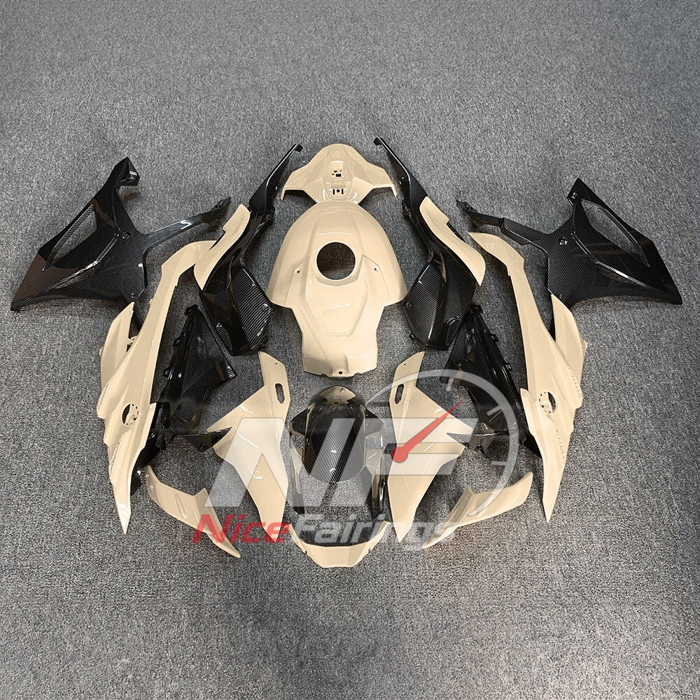 For BMW S1000RR 2023-2024 Purple Black Sportbike Fairing Set with Custom Painted Plastics | NiceFairings - paint design NO.3 option image