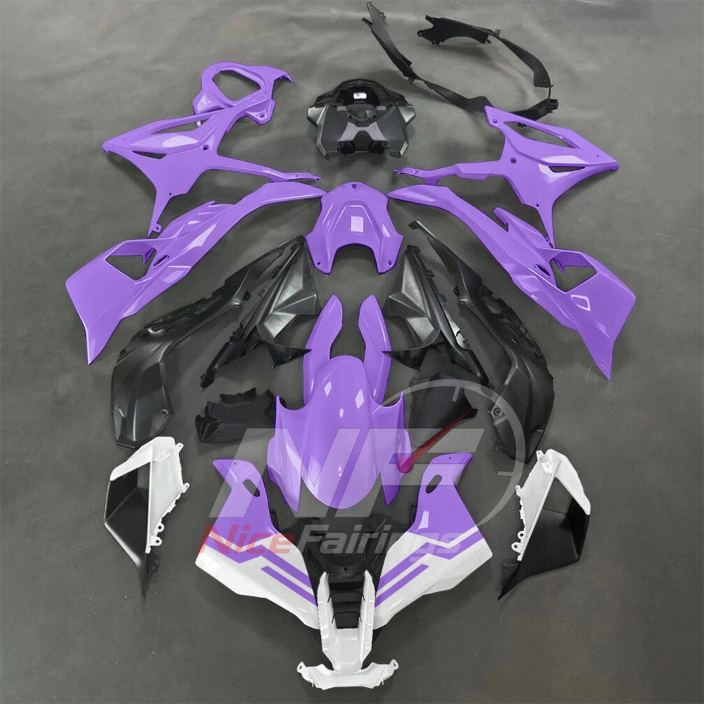 For BMW S1000RR 2025-2026 Green Black Sportbike Fairing Set with Custom Painted Plastics | NiceFairings - paint design NO.9 option image
