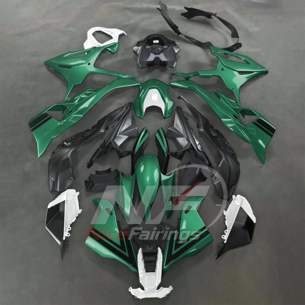 For BMW S1000RR 2025-2026 Green Black Sportbike Fairing Set with Custom Painted Plastics | NiceFairings - main product image