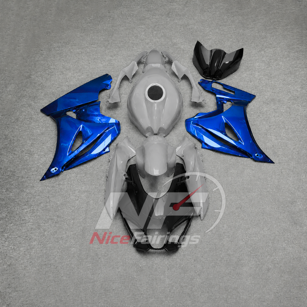 For Suzuki GSX-R1000 K17 2017-2026 Sportbike Fairing Set Pink White Custom Painted Plastics | NiceFairings - paint design NO.3 option image