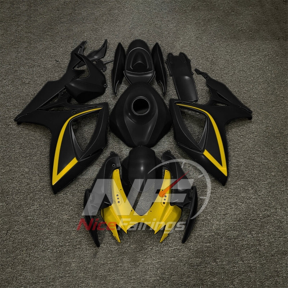 For Suzuki GSXR600 GSXR750 K6 2006-2007 Painted ABS Fairings Black Gray Complete Bodywork | NiceFairings - paint design NO.9 option image