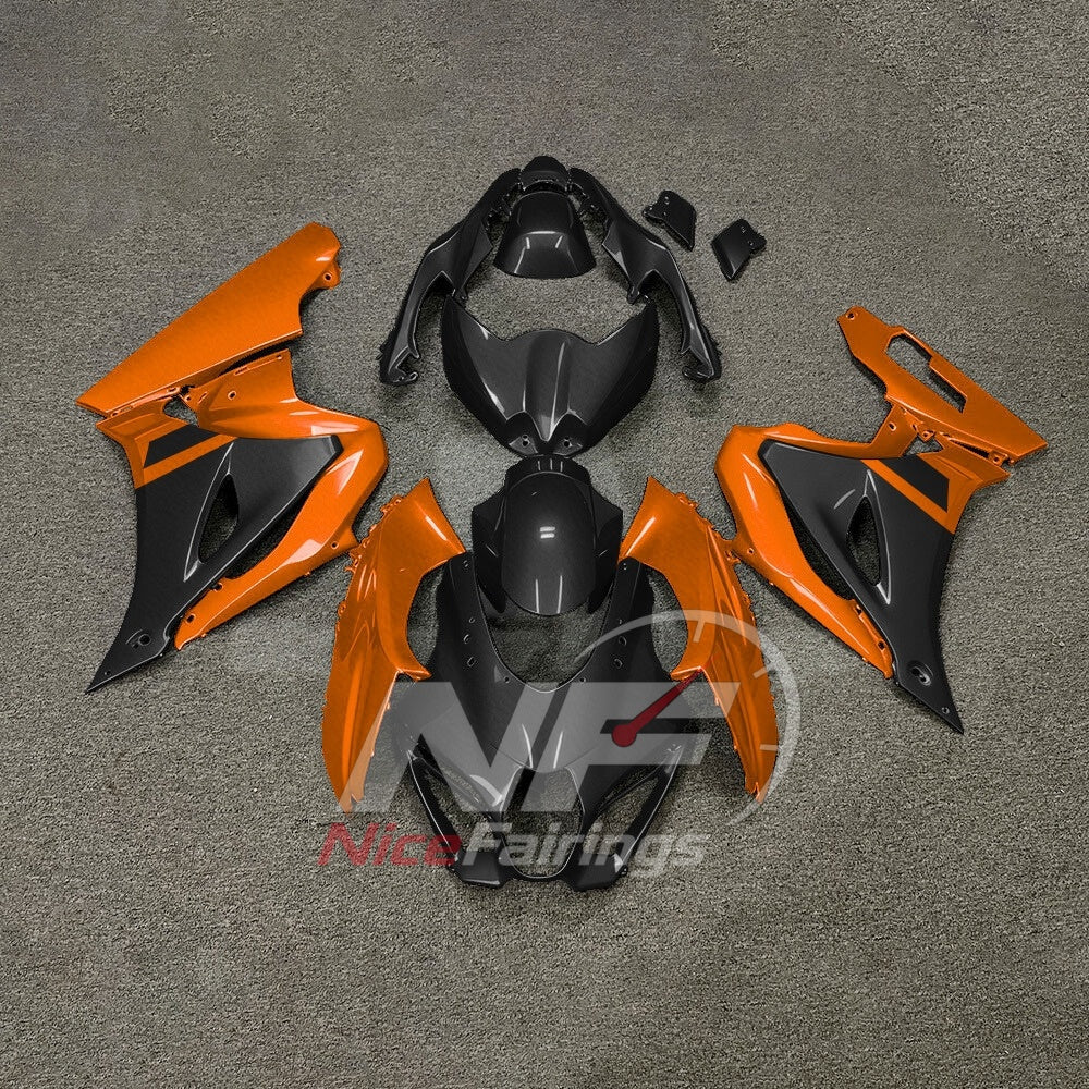For Suzuki GSXR1000 K17 2017-2026 ABS Fairing Kit Green White Painted Bodywork | NiceFairings - paint design NO.5 option image