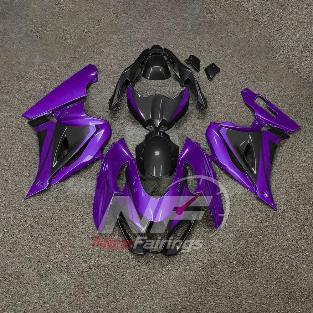 For Suzuki GSXR1000 K17 2017-2026 K17 Motorcycle Fairing Kit Green Black Body Panels | NiceFairings - paint design NO.3 option image