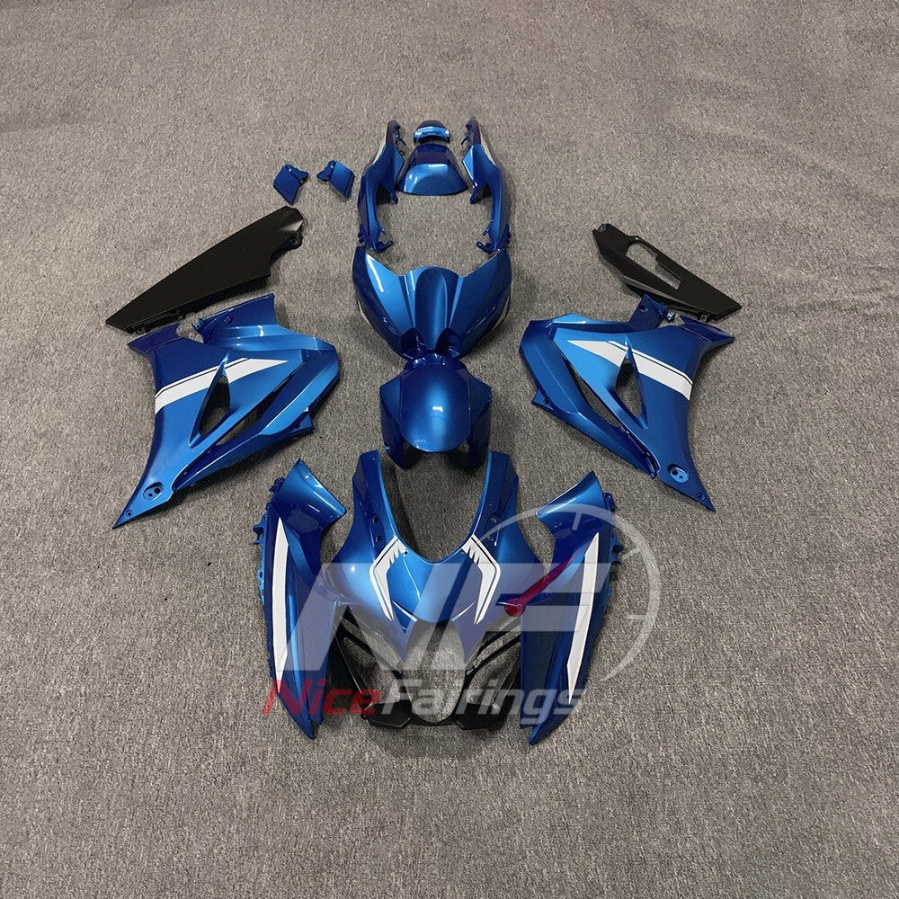 For Suzuki GSXR1000 K17 2017-2026 ABS Fairing Kit Blue Red Painted Bodywork | NiceFairings - paint design NO.7 option image