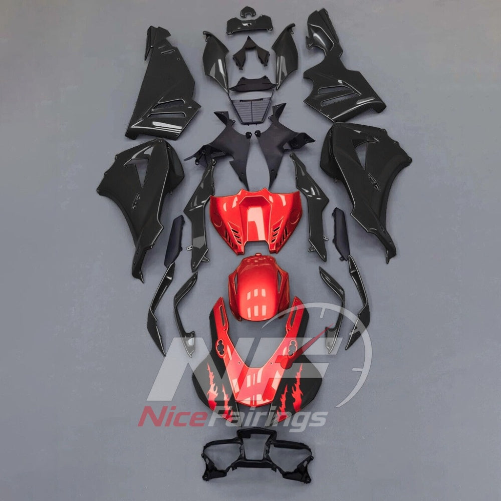 For Honda CBR1000RR-R SP 2024-2026 Red Black ABS Fairing Kit with Painted Bodywork and Replacement Panels | NiceFairings - paint design NO.6 option image