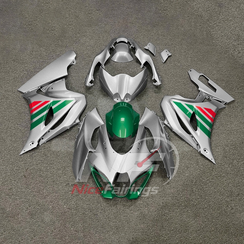 For Suzuki GSXR1000 K17 17-26 ABS Body Kit Red Black Street Track Fairings | NiceFairings - paint design NO.4 option image