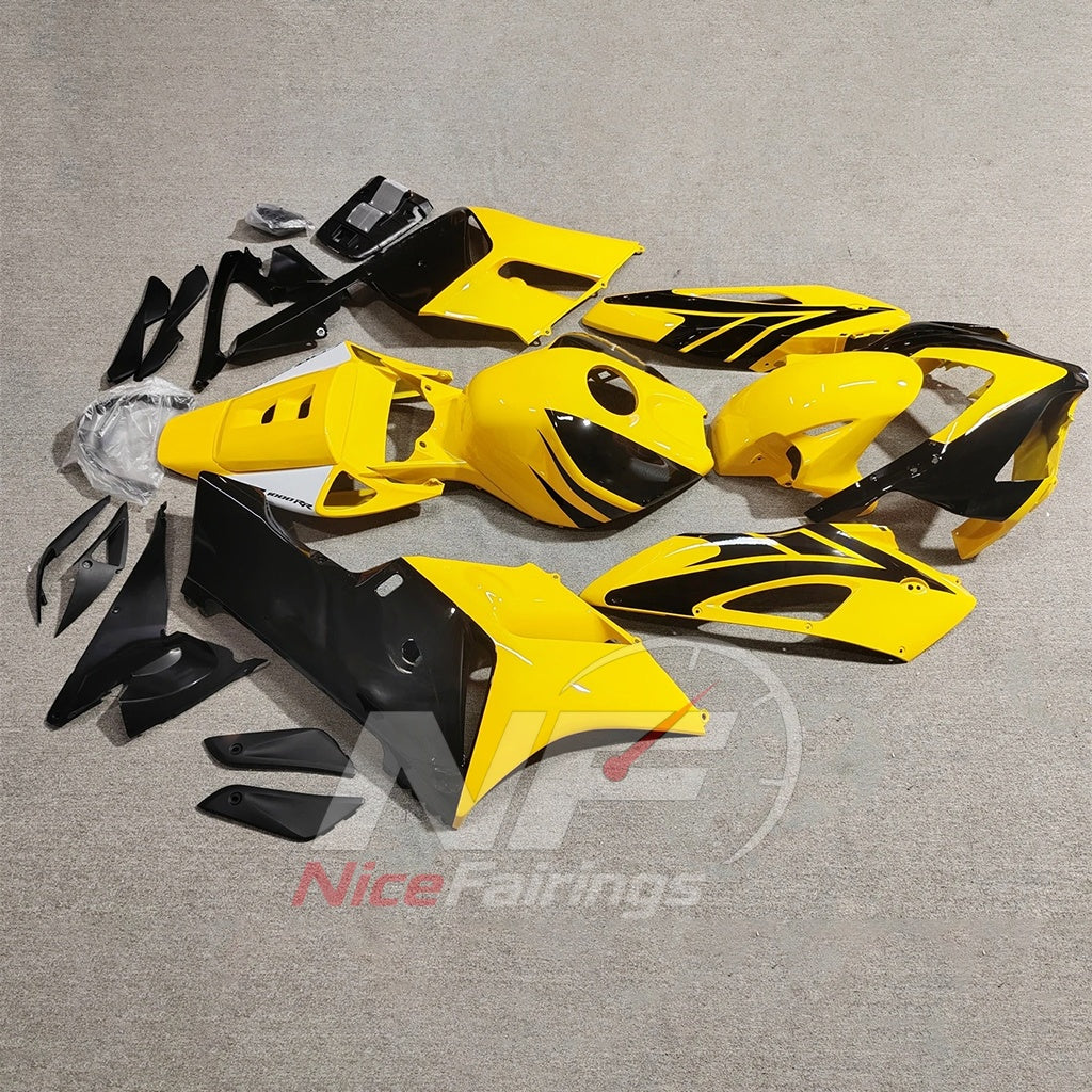 Replacement Yellow Injection-Molded Fairing Set Fits HONDA CBR1000RR 2004-2005 | NiceFairings - front angle image