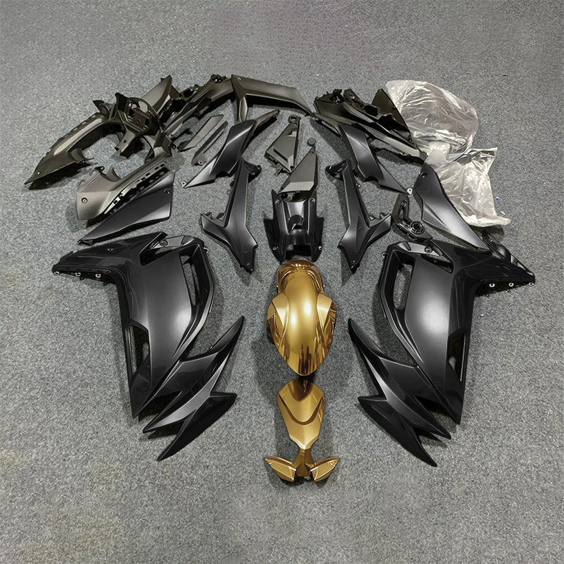 For KAWASAKI Ninja 650 ER-6F 2020-2026 Blue Black ABS Fairing Kit Complete Bodywork Panels | NiceFairings - paint design NO.2 option image