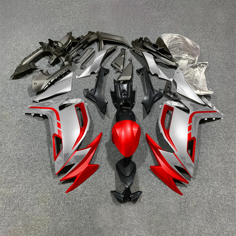 For KAWASAKI Ninja 650 ER-6F 2020-2026 Blue Black ABS Fairing Kit Complete Bodywork Panels | NiceFairings - paint design NO.2 option image