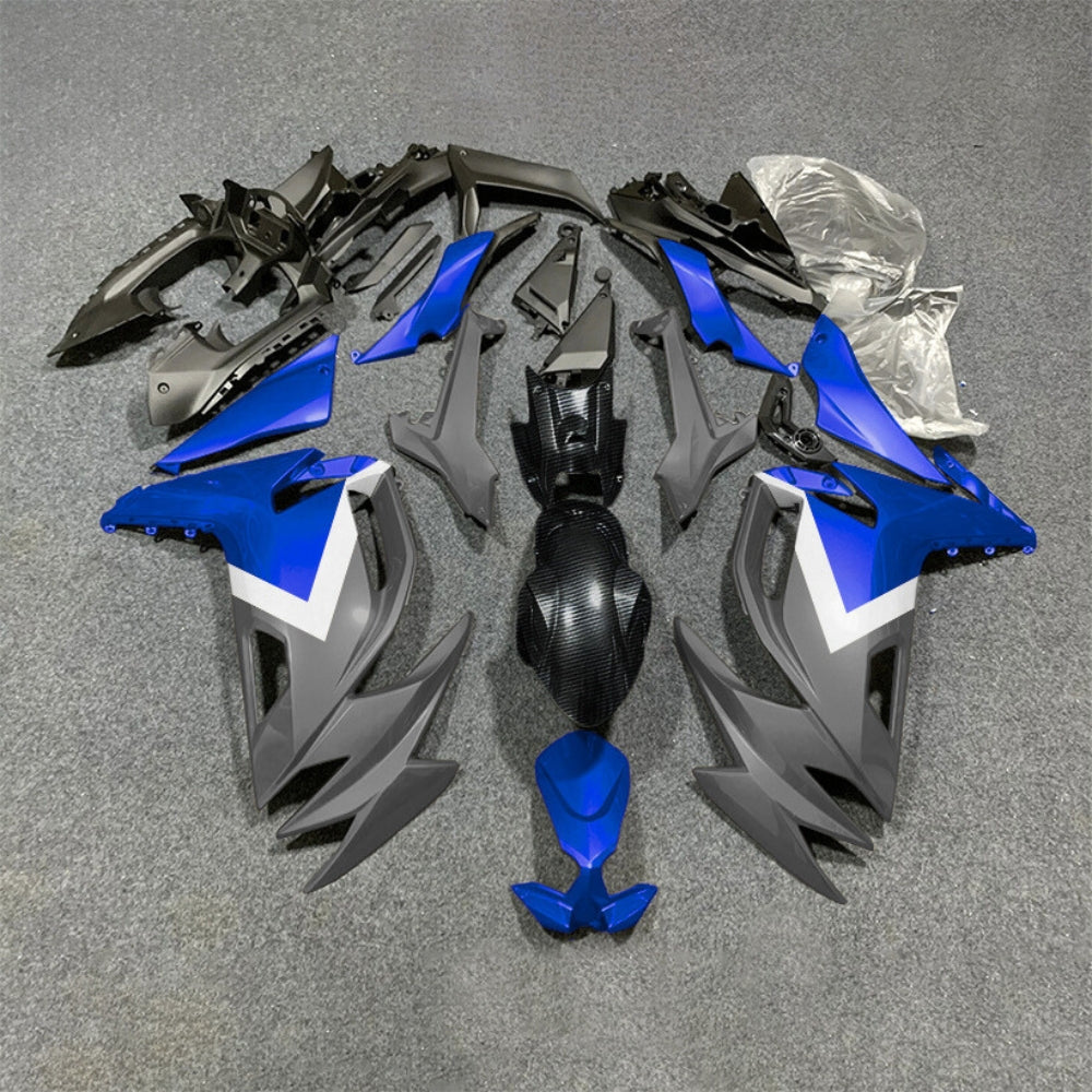 For KAWASAKI Ninja 650 ER-6F 2020-2026 Orange Black Injection Molded Fairing Kit Bodywork Set | NiceFairings - paint design NO.2 option image