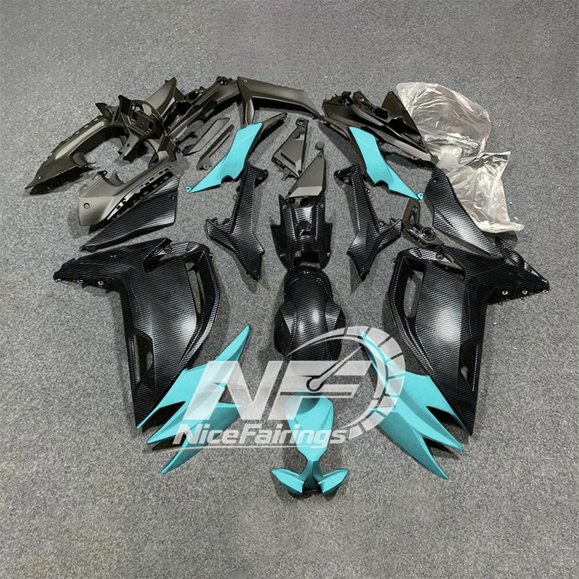 For KAWASAKI Ninja 650 ER-6F 2020-2026 Red Black Custom Painted Motorcycle Fairings Kit | NiceFairings - paint design NO.6 option image