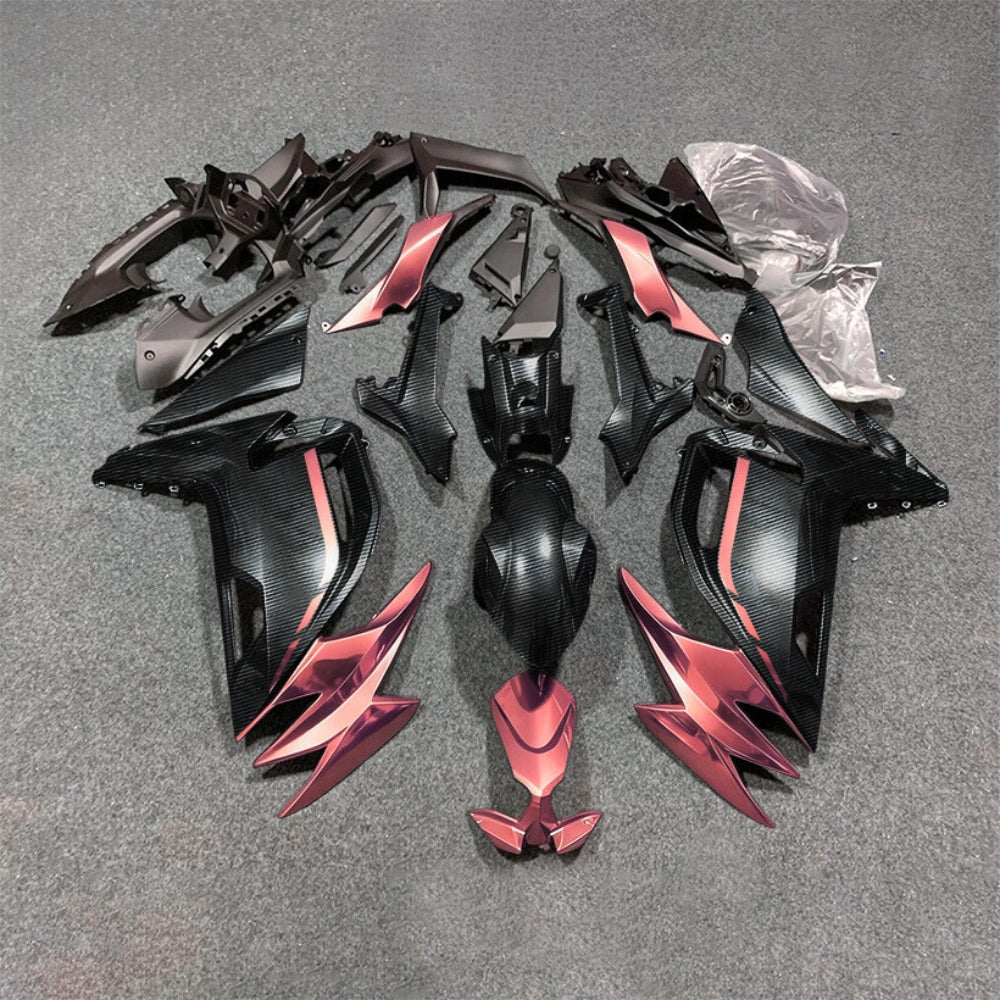 For KAWASAKI Ninja 650 ER-6F 2020-2026 Red Black Custom Painted Motorcycle Fairings Kit | NiceFairings - paint design NO.3 option image