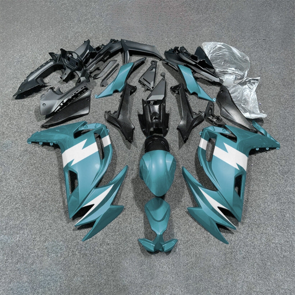 For KAWASAKI Ninja 650 ER-6F 2020-2026 Blue Black Custom Painted Motorcycle Fairings Kit | NiceFairings - paint design NO.3 option image