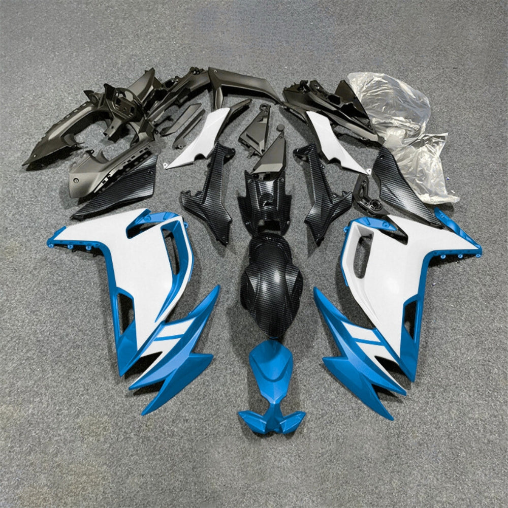 For KAWASAKI Ninja 650 ER-6F 2020-2026 Blue Black Injection Molded Fairing Kit Bodywork Set | NiceFairings - paint design NO.3 option image