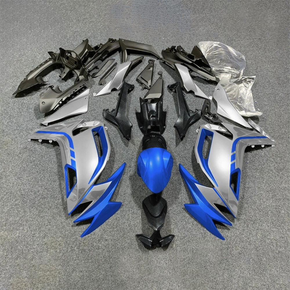 For KAWASAKI Ninja 650 ER-6F 2020-2026 Blue Black ABS Fairing Kit Complete Bodywork Panels | NiceFairings - paint design NO.3 option image