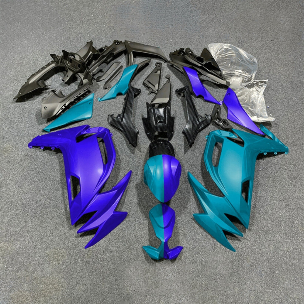 For KAWASAKI Ninja 650 ER-6F 2020-2026 Yellow Black Sportbike Fairings Kit Replacement Cowling | NiceFairings - paint design NO.5 option image