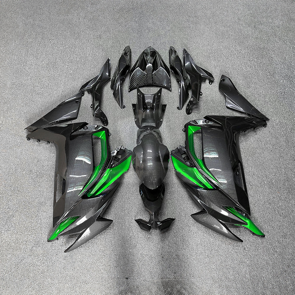 For KAWASAKI Ninja 650 ER-6F 2020-2026 Red Black ABS Fairing Kit Complete Bodywork Panels | NiceFairings - paint design NO.3 option image
