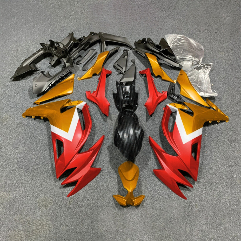 For KAWASAKI Ninja 650 ER-6F 2020-2026 Red Black Custom Painted Motorcycle Fairings Kit | NiceFairings - paint design NO.3 option image