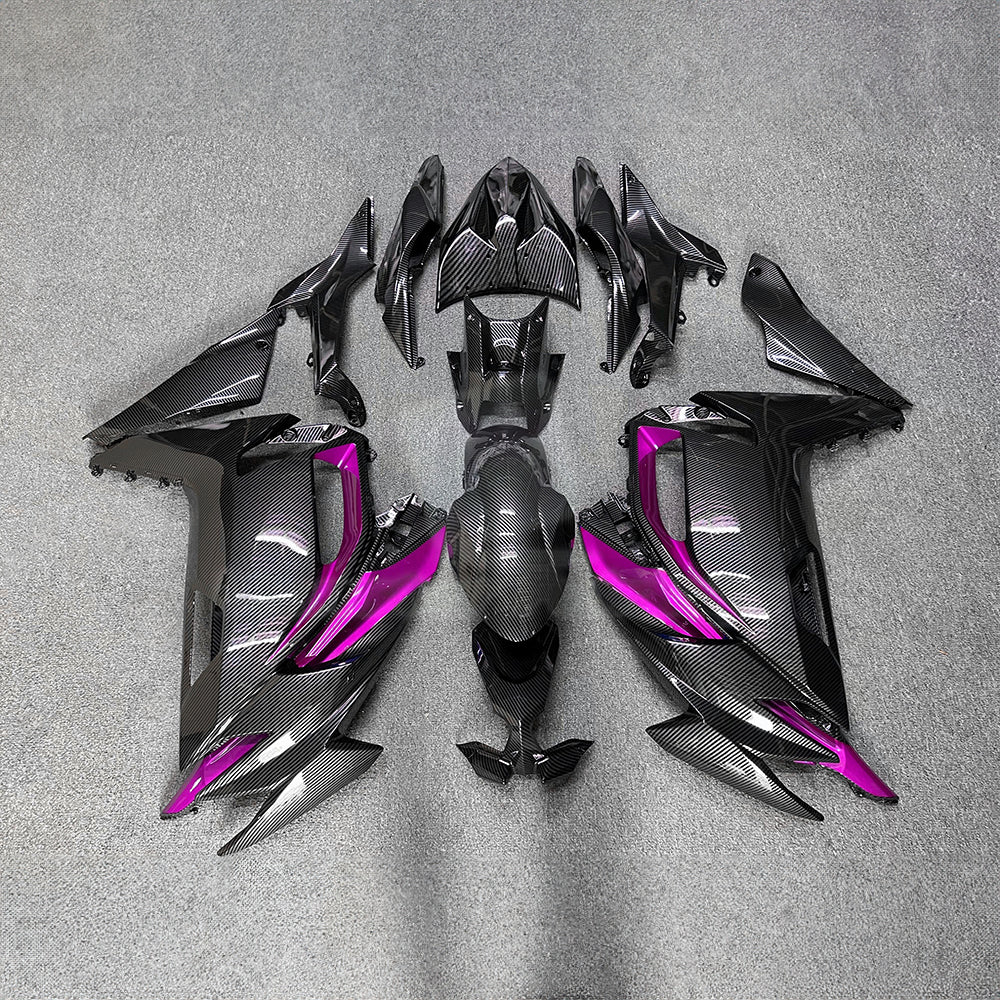 For KAWASAKI Ninja 650 ER-6F 2020-2026 Red Black ABS Fairing Kit Complete Bodywork Panels | NiceFairings - paint design NO.4 option image