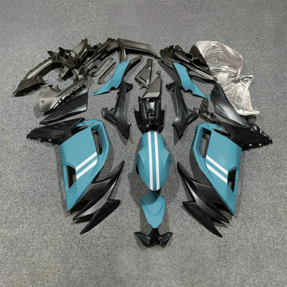 For KAWASAKI Ninja 650 ER-6F 2020-2026 Green Black Injection Molded Fairing Kit Bodywork Set | NiceFairings - paint design NO.4 option image