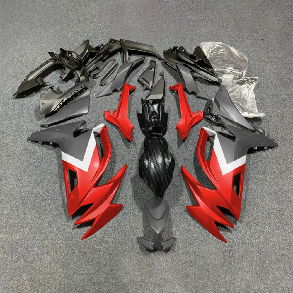 For KAWASAKI Ninja 650 ER-6F 2020-2026 Red Black Custom Painted Motorcycle Fairings Kit | NiceFairings - paint design NO.5 option image