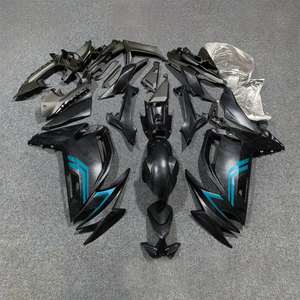 For KAWASAKI Ninja 650 ER-6F 2020-2026 Red Black Custom Painted Motorcycle Fairings Kit | NiceFairings - paint design NO.9 option image