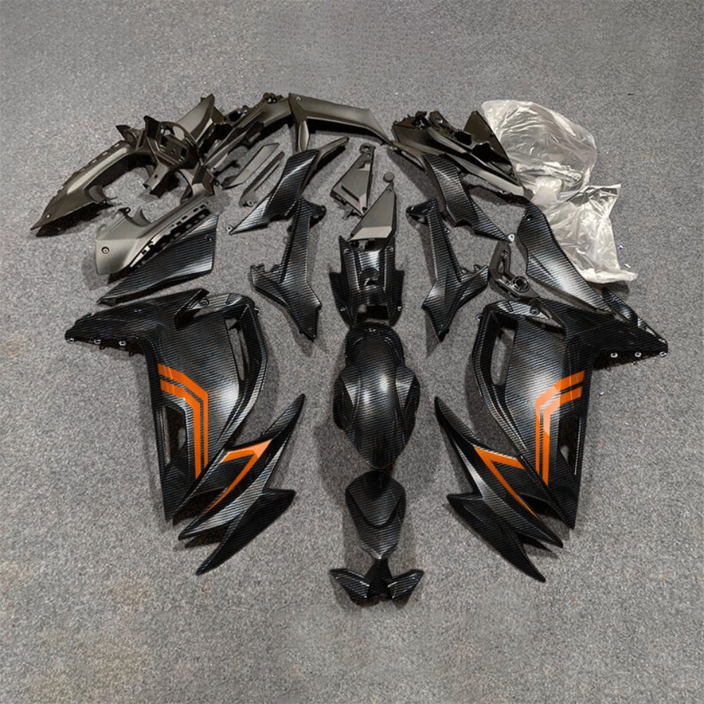 For KAWASAKI Ninja 650 ER-6F 2020-2026 Green Black Aftermarket ABS Fairing Kit Full Bodywork | NiceFairings - paint design NO.6 option image