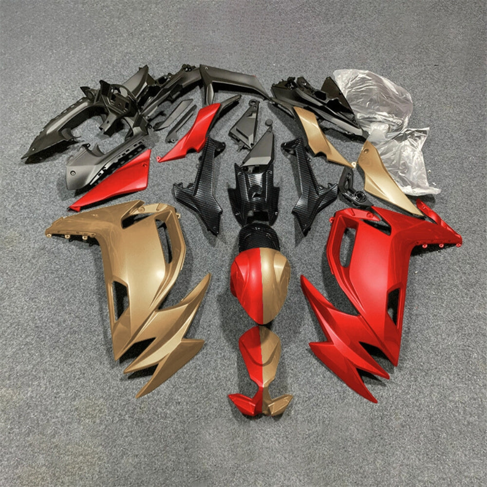 For KAWASAKI Ninja 650 ER-6F 2020-2026 Red Black ABS Fairing Kit Complete Bodywork Panels | NiceFairings - paint design NO.6 option image