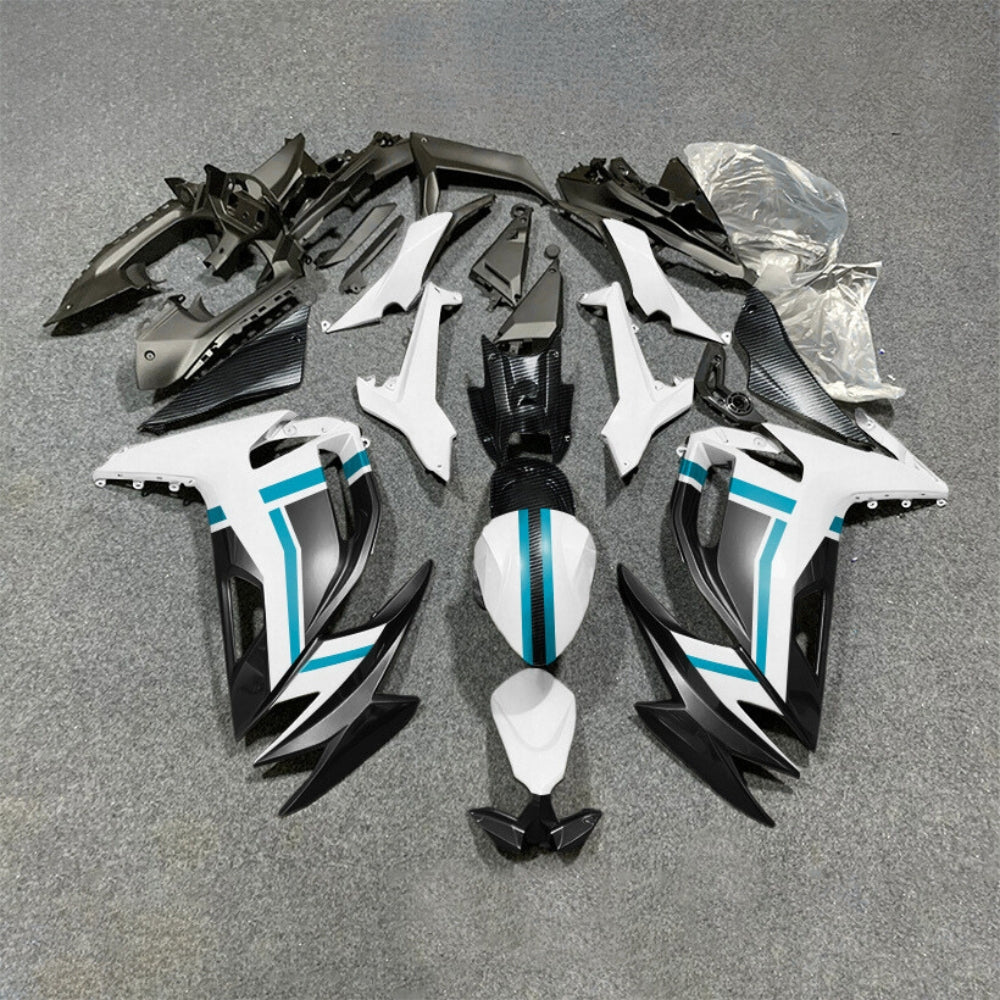 For KAWASAKI Ninja 650 ER-6F 2020-2026 Green Black Aftermarket ABS Fairing Kit Full Bodywork | NiceFairings - paint design NO.6 option image