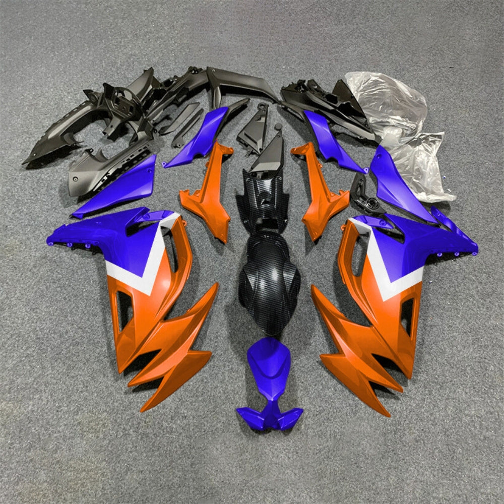 For KAWASAKI Ninja 650 ER-6F 2020-2026 Blue Black ABS Fairing Kit Complete Bodywork Panels | NiceFairings - paint design NO.6 option image