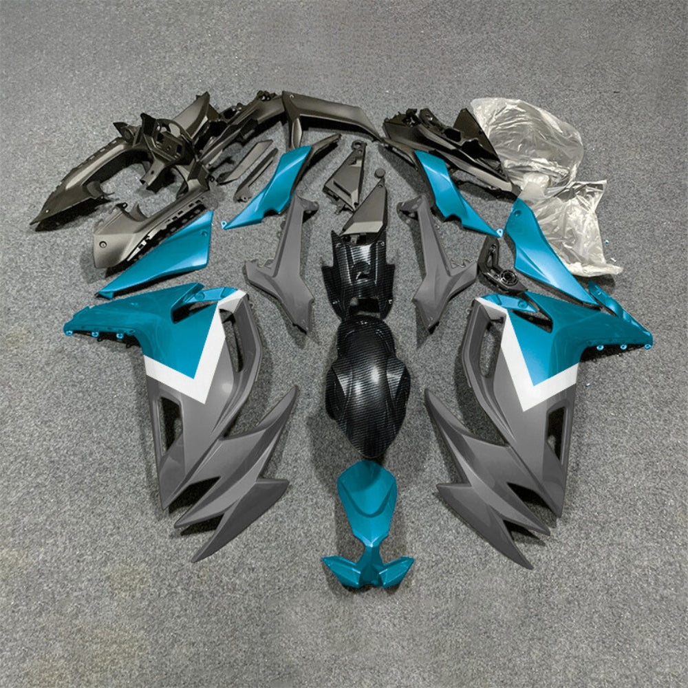 For KAWASAKI Ninja 650 ER-6F 2020-2026 Orange Black Injection Molded Fairing Kit Bodywork Set | NiceFairings - paint design NO.6 option image