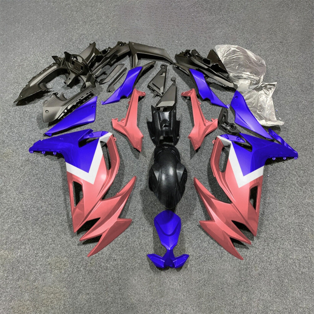 For KAWASAKI Ninja 650 ER-6F 2020-2026 Blue Black ABS Fairing Kit Complete Bodywork Panels | NiceFairings - paint design NO.7 option image