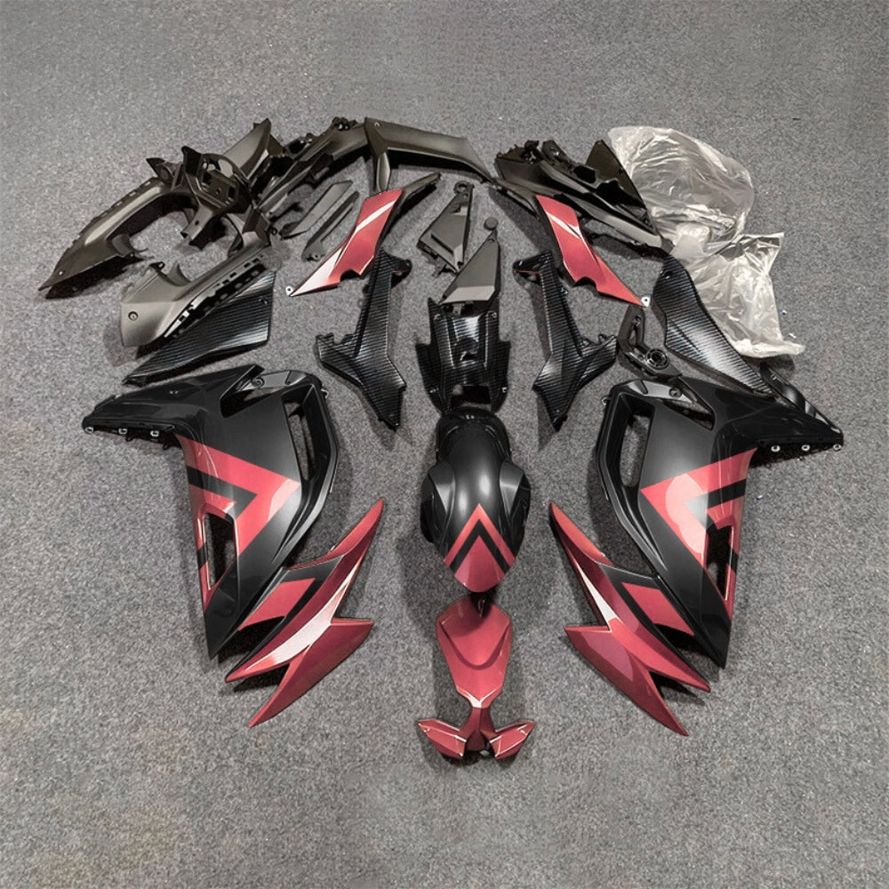 For KAWASAKI Ninja 650 ER-6F 2020-2026 Red Black Custom Painted Motorcycle Fairings Kit | NiceFairings - paint design NO.7 option image