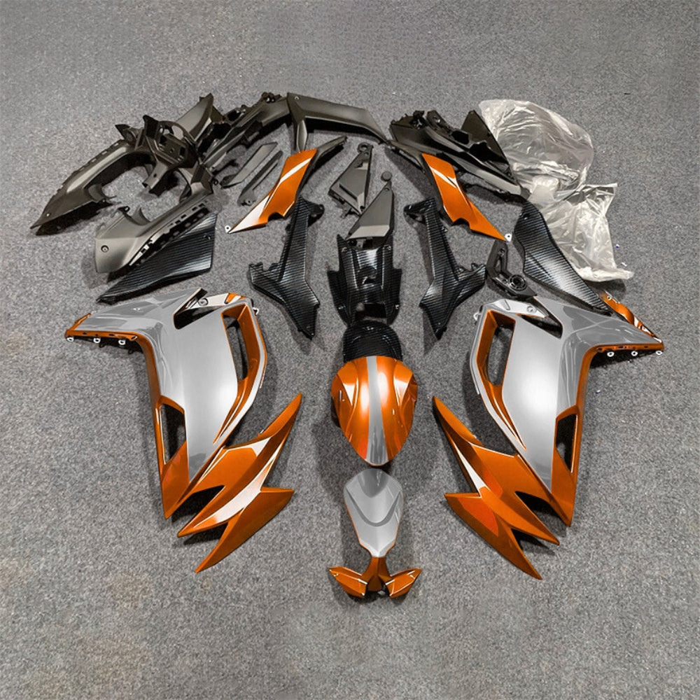 For KAWASAKI Ninja 650 ER-6F 2020-2026 Green Black Aftermarket ABS Fairing Kit Full Bodywork | NiceFairings - paint design NO.7 option image