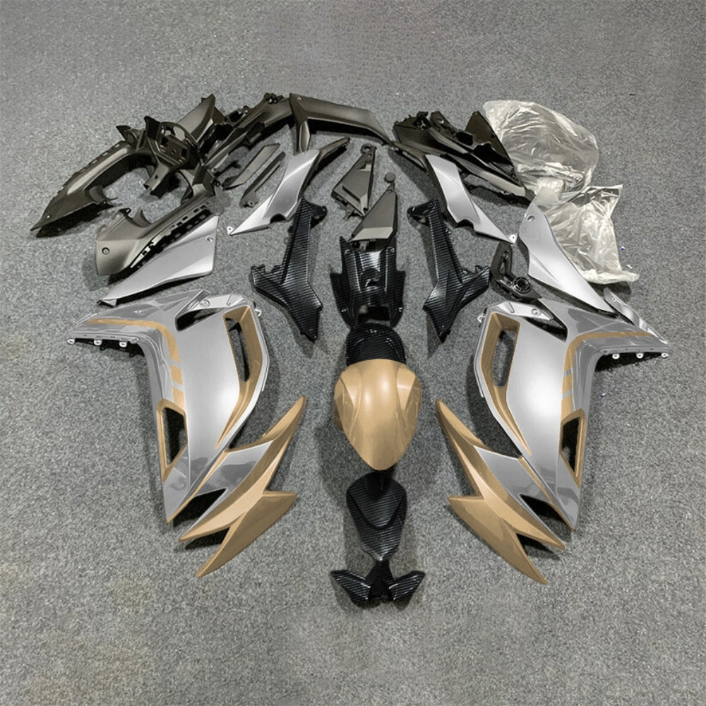 For KAWASAKI Ninja 650 ER-6F 2020-2026 Blue Black ABS Fairing Kit Complete Bodywork Panels | NiceFairings - paint design NO.8 option image